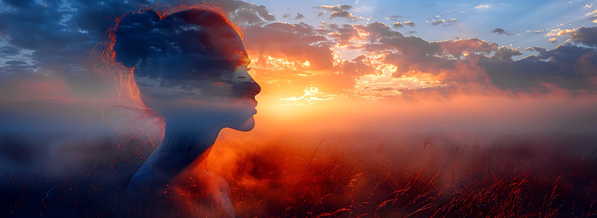 Zon komt op met licht dat doorbreekt tussen de wolken. 