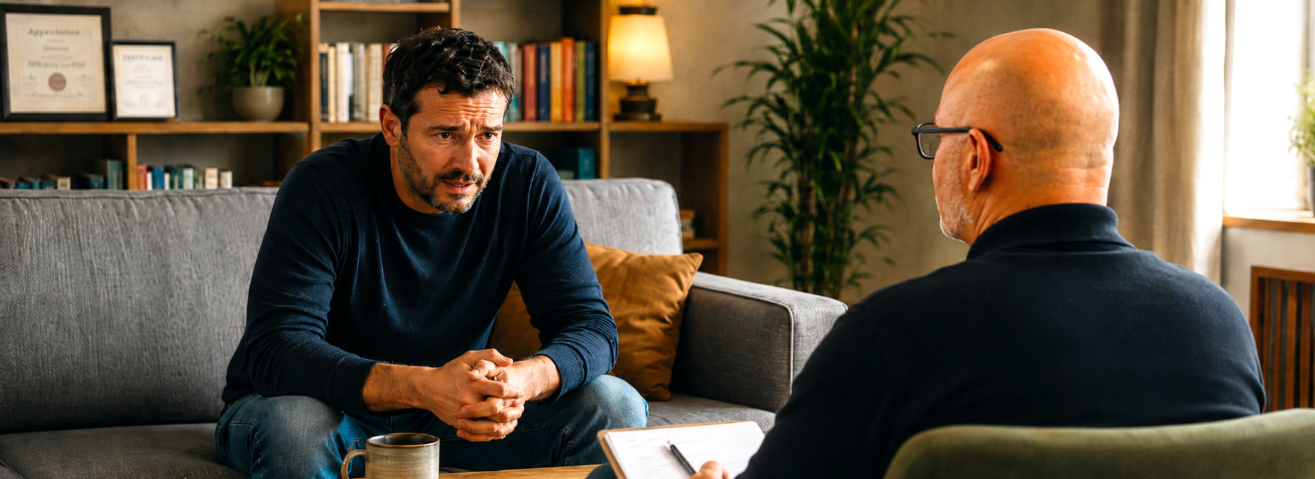 Rustige topfoto bij coaching over angst en paniek bij Spreek met Freek