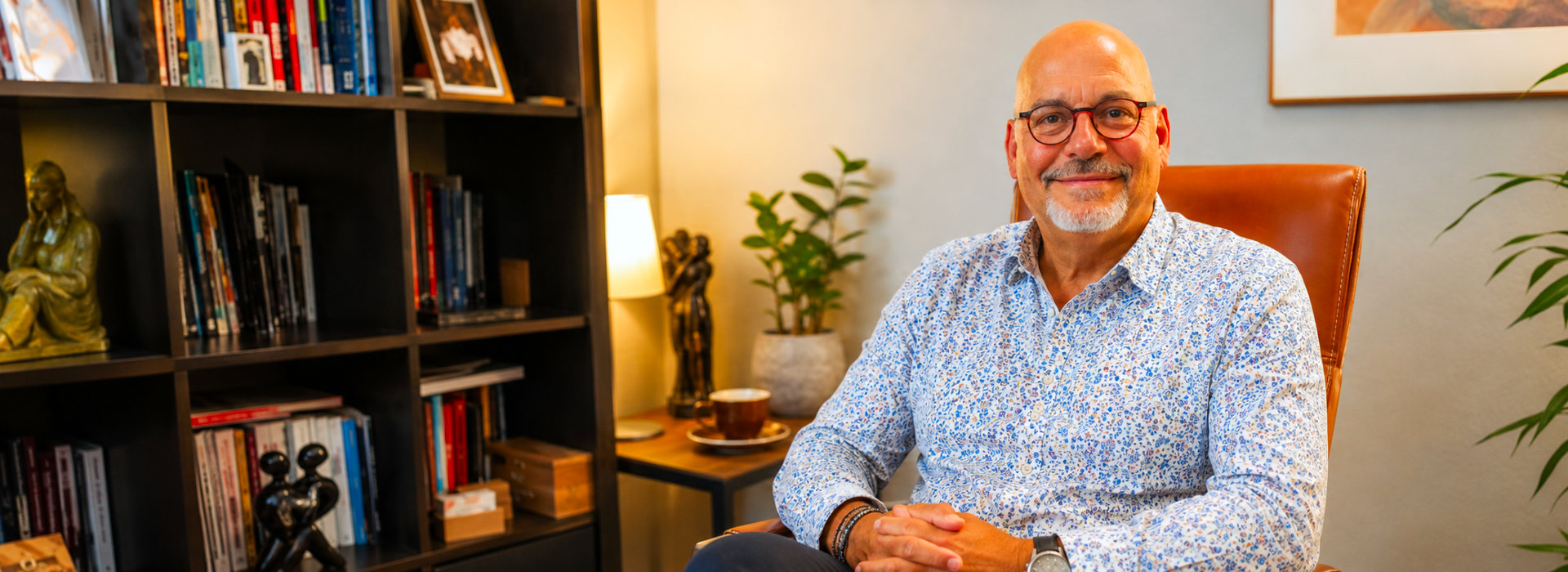 Coach en psycholoog Freek Offeringa van Spreek met Freek