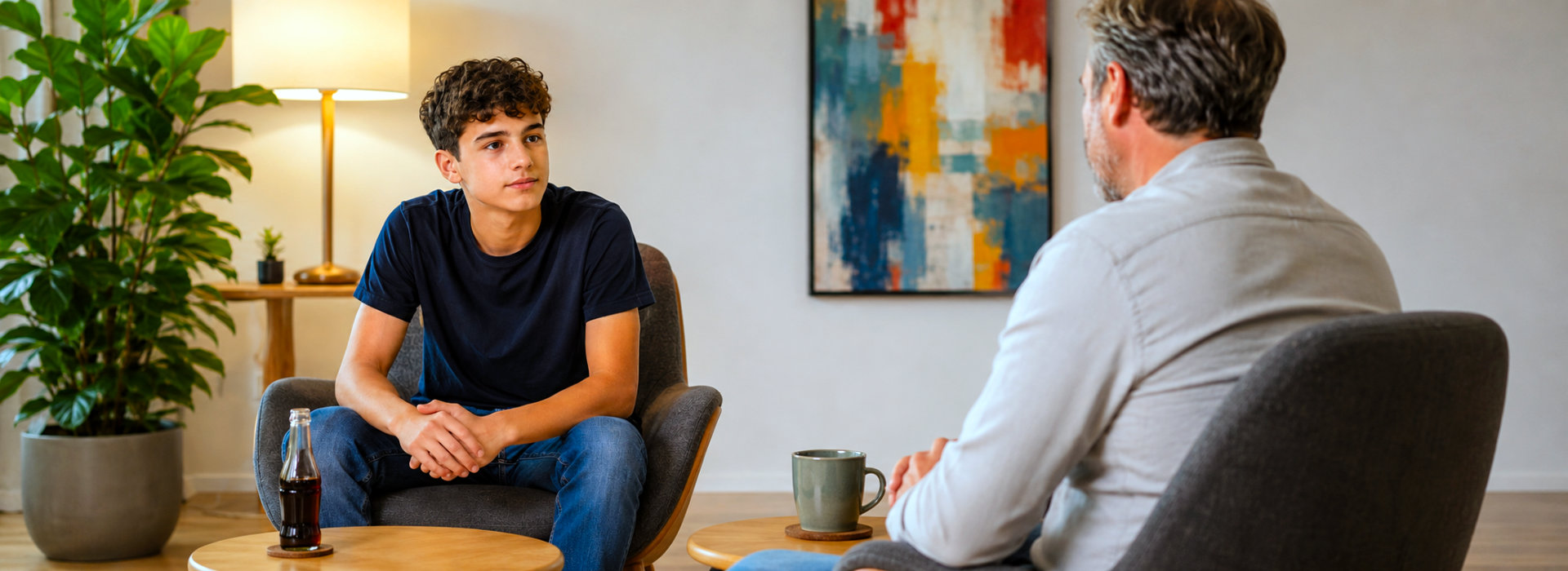 Jongere in gesprek tijdens jongerencoaching bij Spreek met Freek, online of op locatie in Drachten