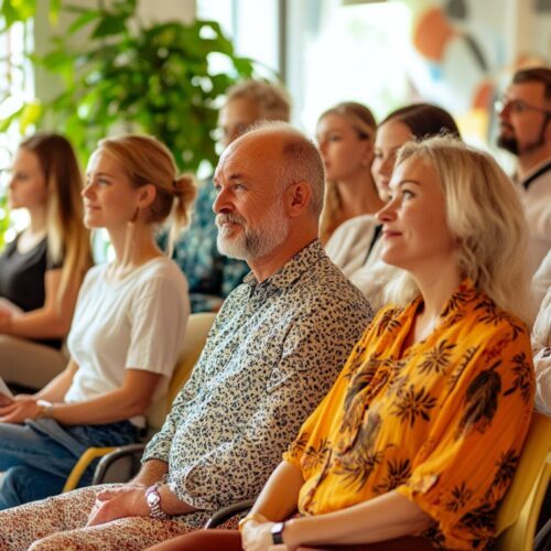 PraatPodium groepsgesprek over levensvragen en herkenning.